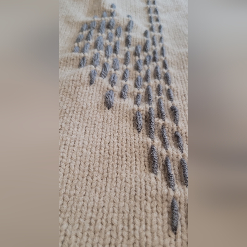 💜2 for $10💜Bundle and save. One of a kind sweater with hand woven details. - Picture 6 of 10